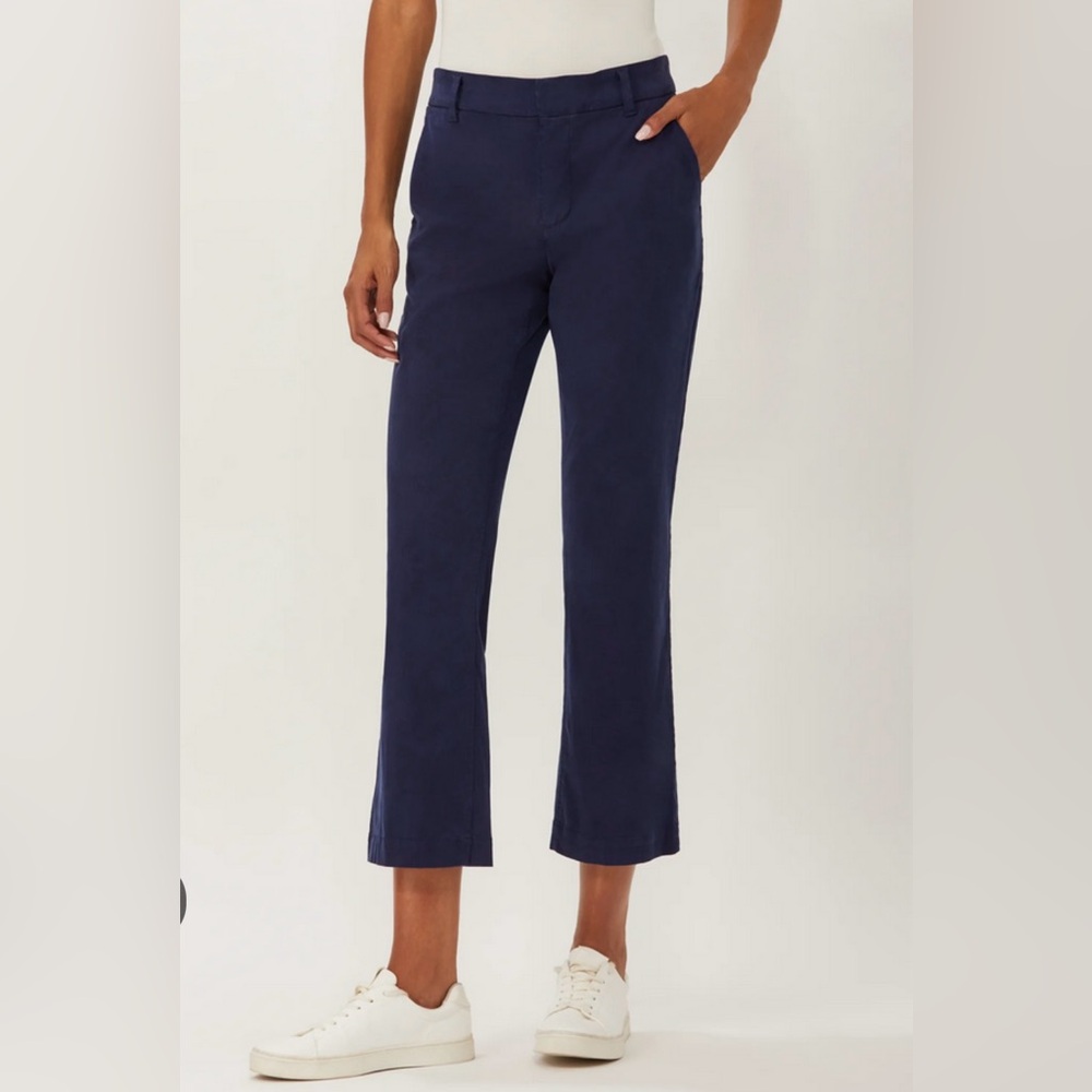 Ecru Stills Cropped Flare leg pant in ink NWOT